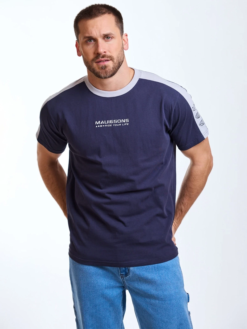 POLERA HOMBRE MAUI AND SONS MANGA CORTA ALGODÓN COLECCIÓN - 1