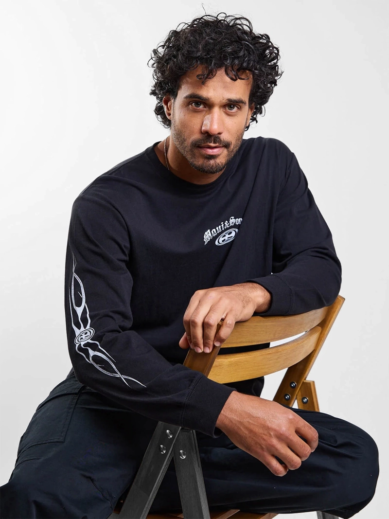 POLERA HOMBRE MAUI AND SONS MANGA LARGA - 4