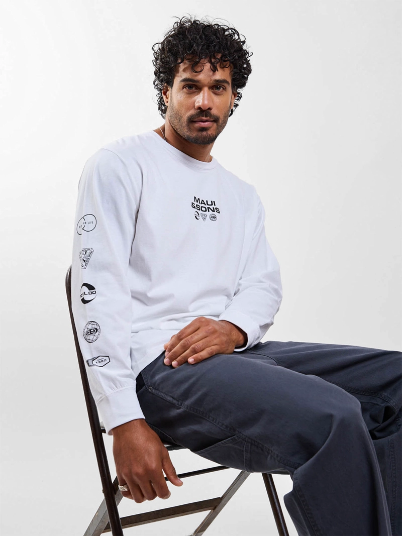 POLERA HOMBRE MAUI AND SONS MANGA LARGA - 4