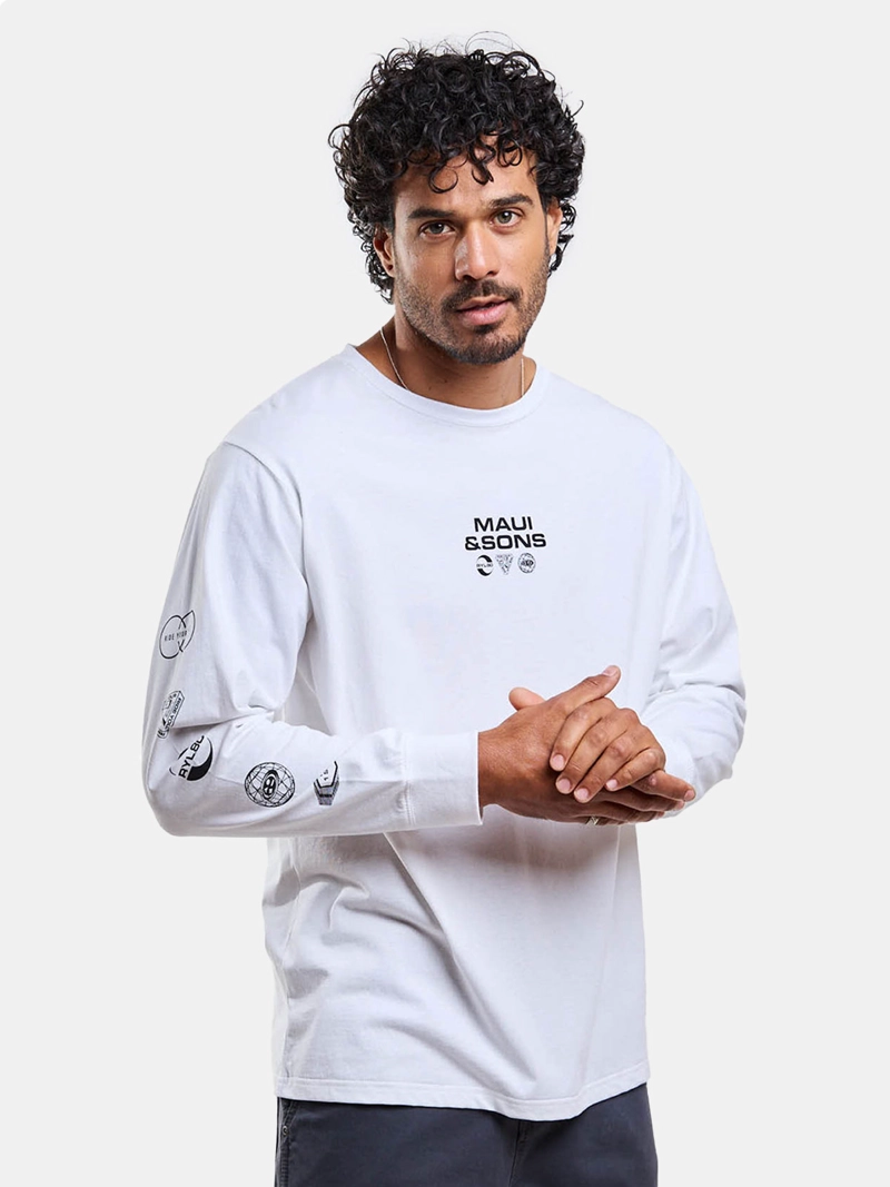 POLERA HOMBRE MAUI AND SONS MANGA LARGA - 1
