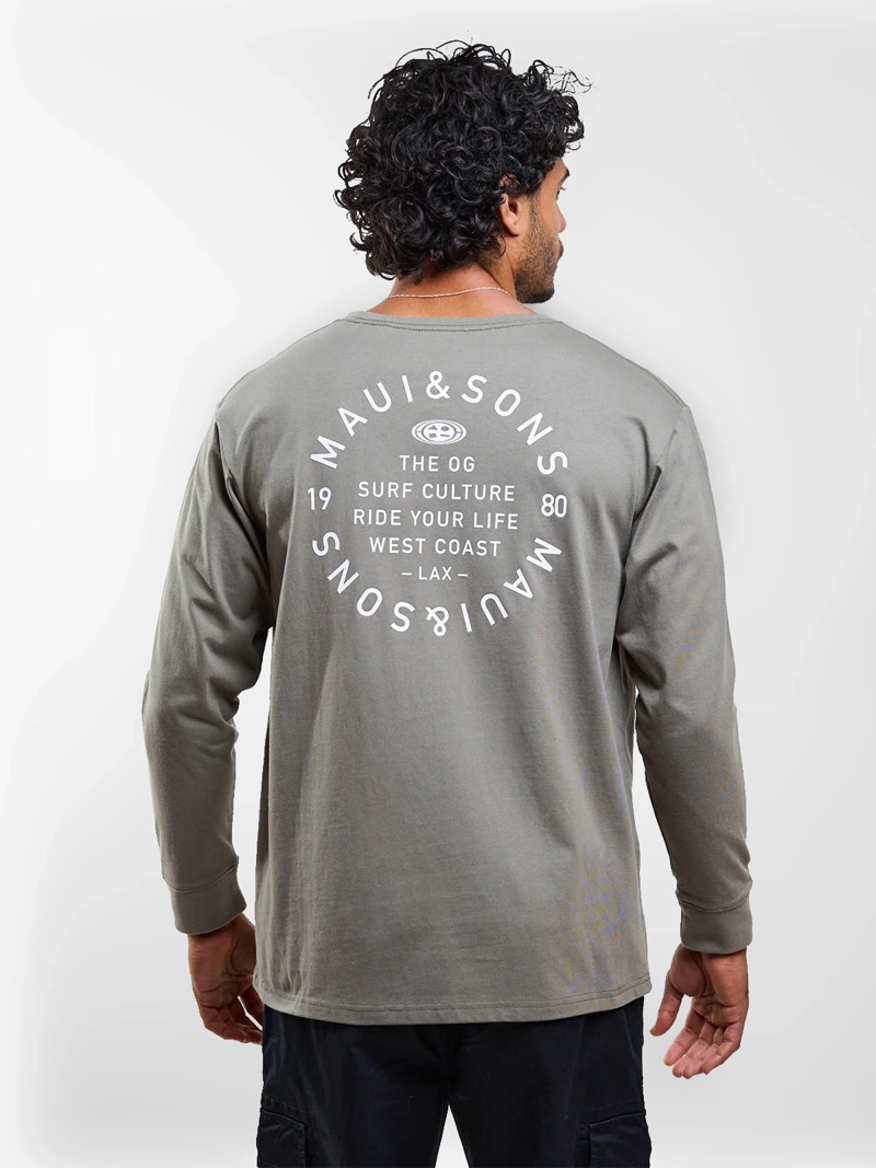 POLERA HOMBRE MAUI AND SONS MANGA LARGA - 2