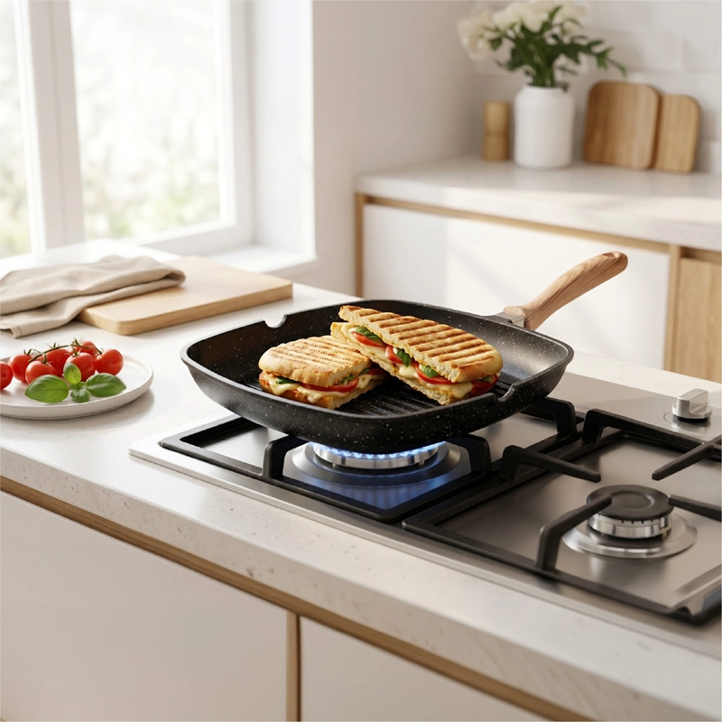 SARTÉN THOMAS GRILL ALUMINIO FUNDIDO NEGRO - 2