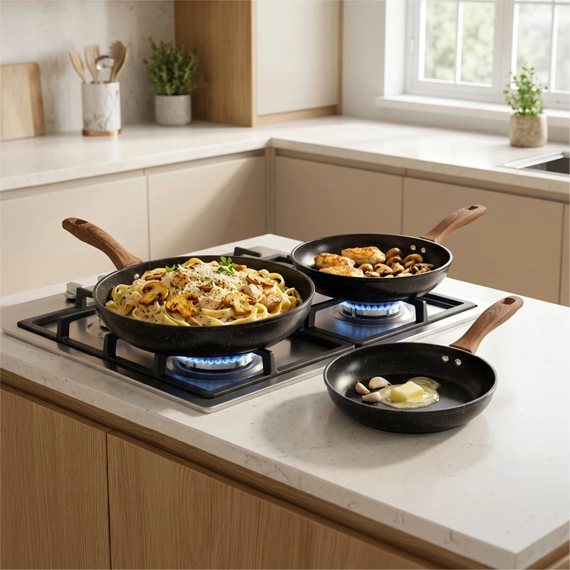 SET SARTENES THOMAS ALUMINIO NEGRO - 4