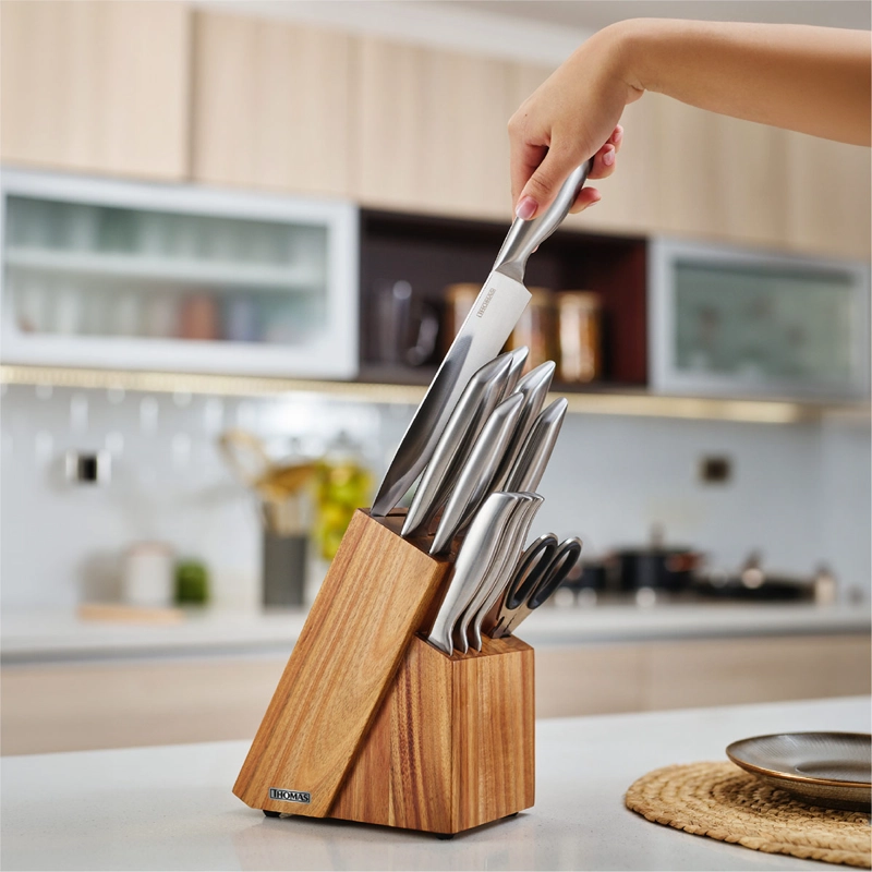 SET TACO THOMAS ACERO INOXIDABLE 11 PIEZAS PLATEADO - 2