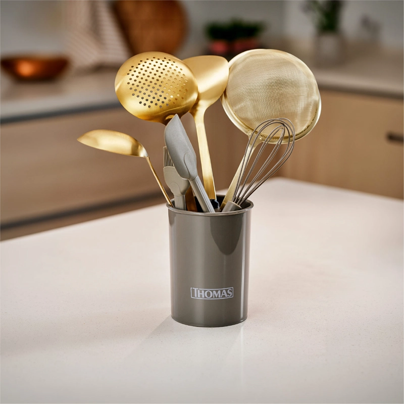 SET UTENSILIOS THOMAS ACERO INOXIDABLE 8 PIEZAS DORADO - 5