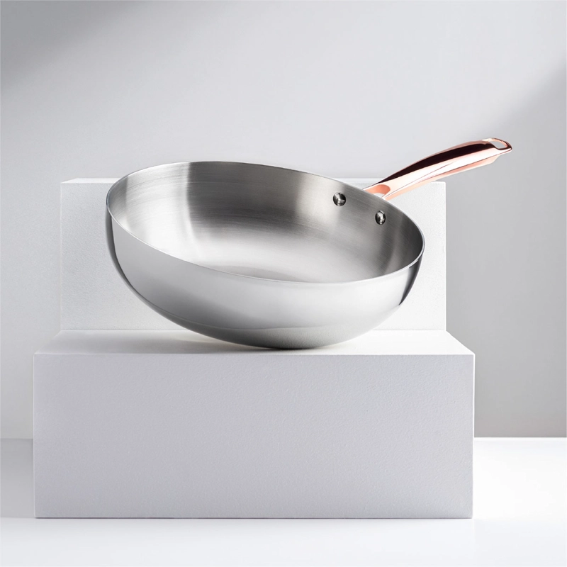 WOK THOMAS ACERO INOXIDABLE 30 CM GRIS - 1