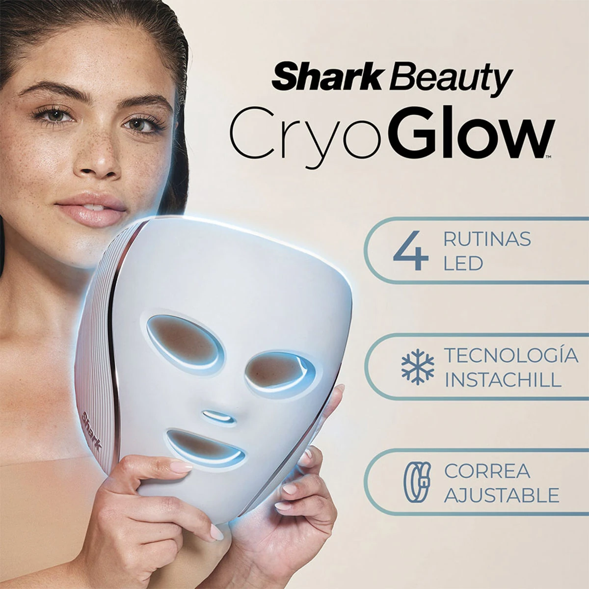 MÁSCARA FACIAL LED SHARK CRYOGLOW FW312LAA - 3