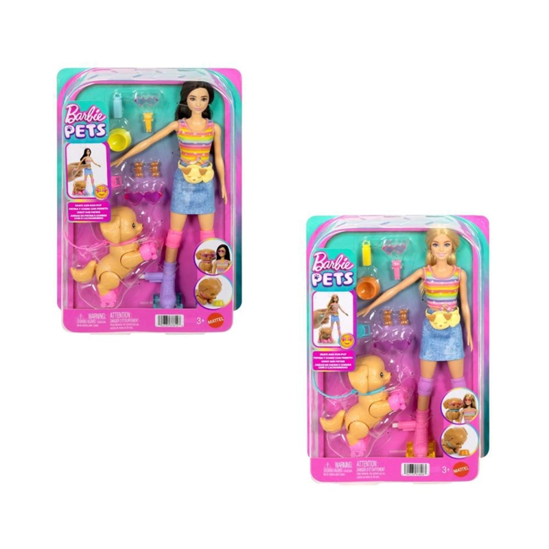 MUÑECA BARBIE CON MASCOTA INTERACTIVA - MODELO ALEATORIO - 8