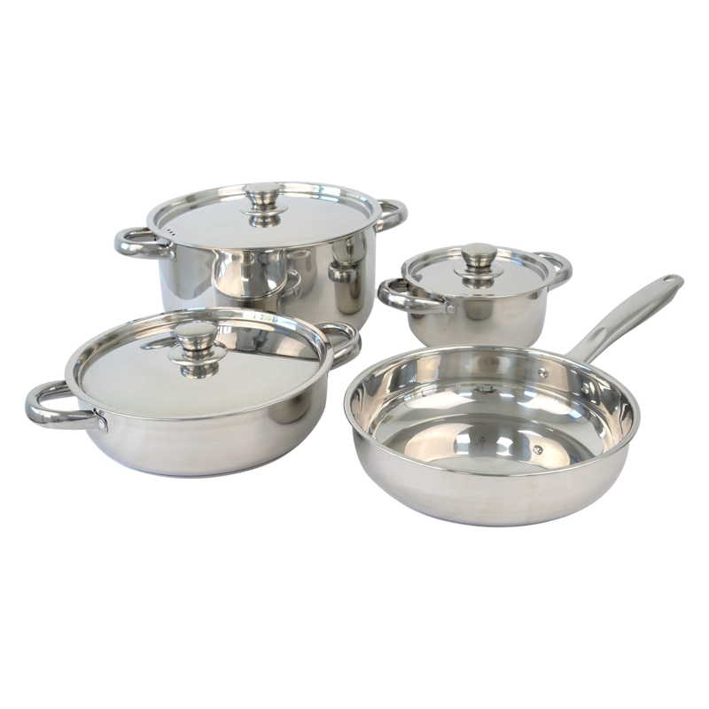 BATERÍA DE COCINA DORAL MALAGA PRIME 7 PIEZAS PLATA - 1
