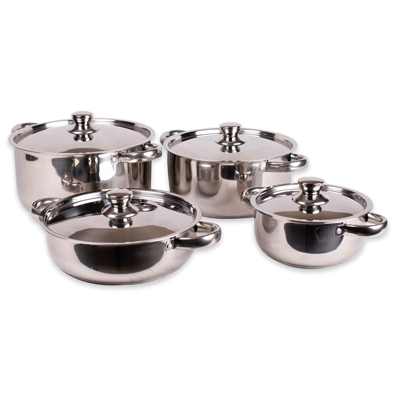 BATERÍA DE COCINA DORAL MALAGA 8 PIEZAS PLATA - 1