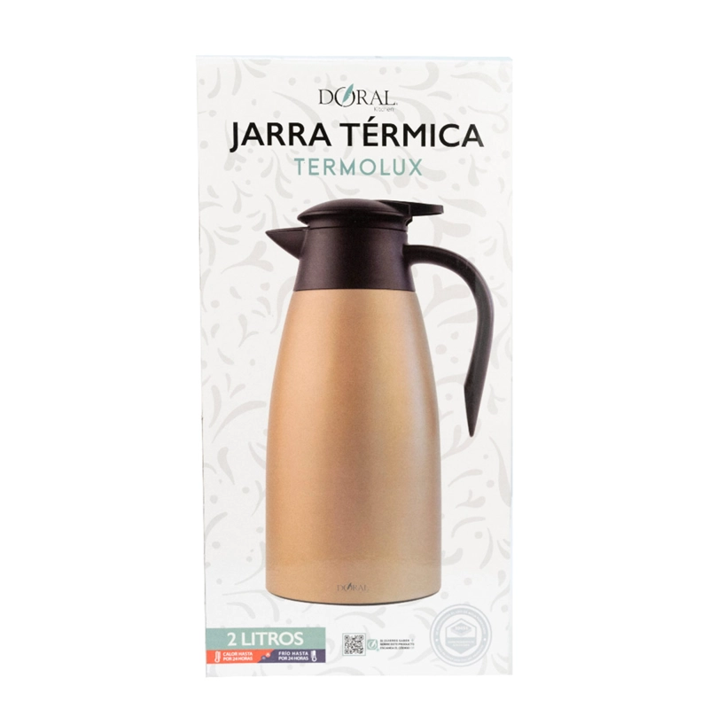 JARRA DORAL TERMOLUX 2 LITROS DORADO - 4