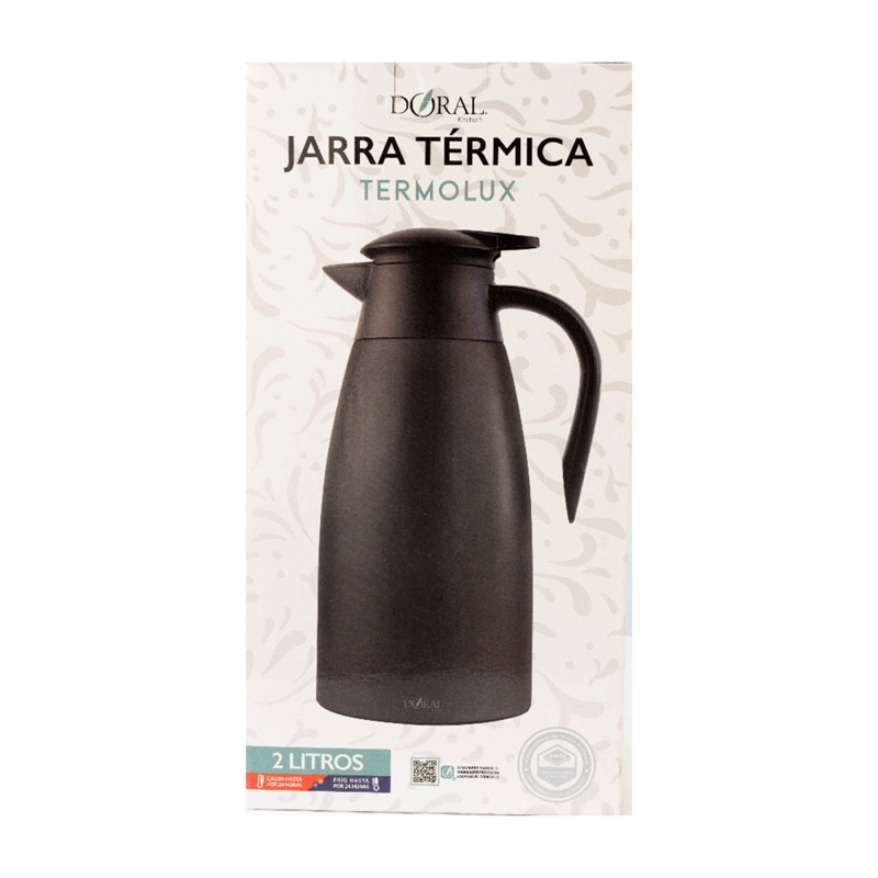 JARRA DORAL TERMOLUX 2 LITROS NEGRO - 4