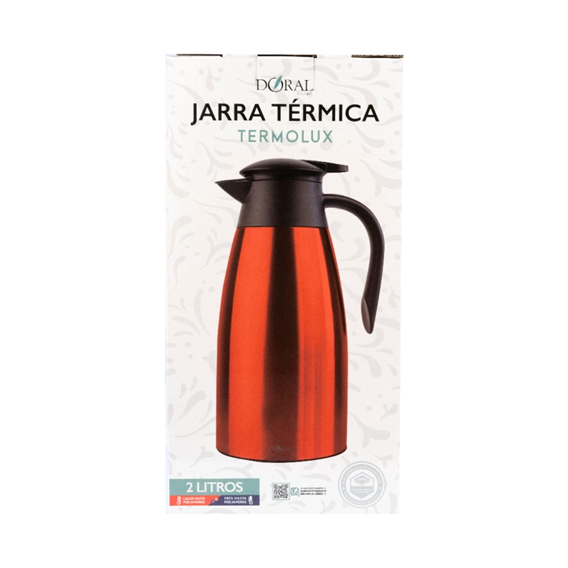 JARRA DORAL TERMOLUX 2 LITROS ROJO - 4