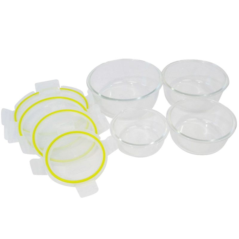 SET 4 CONTENEDORES HERMÉTICOS DORAL FRESH RECTANGULAR VIDRIO - 2