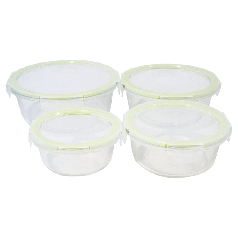 SET 4 CONTENEDORES HERMÉTICOS DORAL FRESH RECTANGULAR VIDRIO - 3