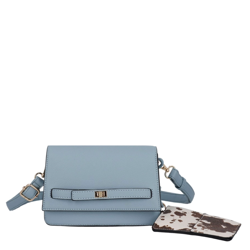 CARTERA BANDOLERA SECRET SERBIA CELESTE  - 1