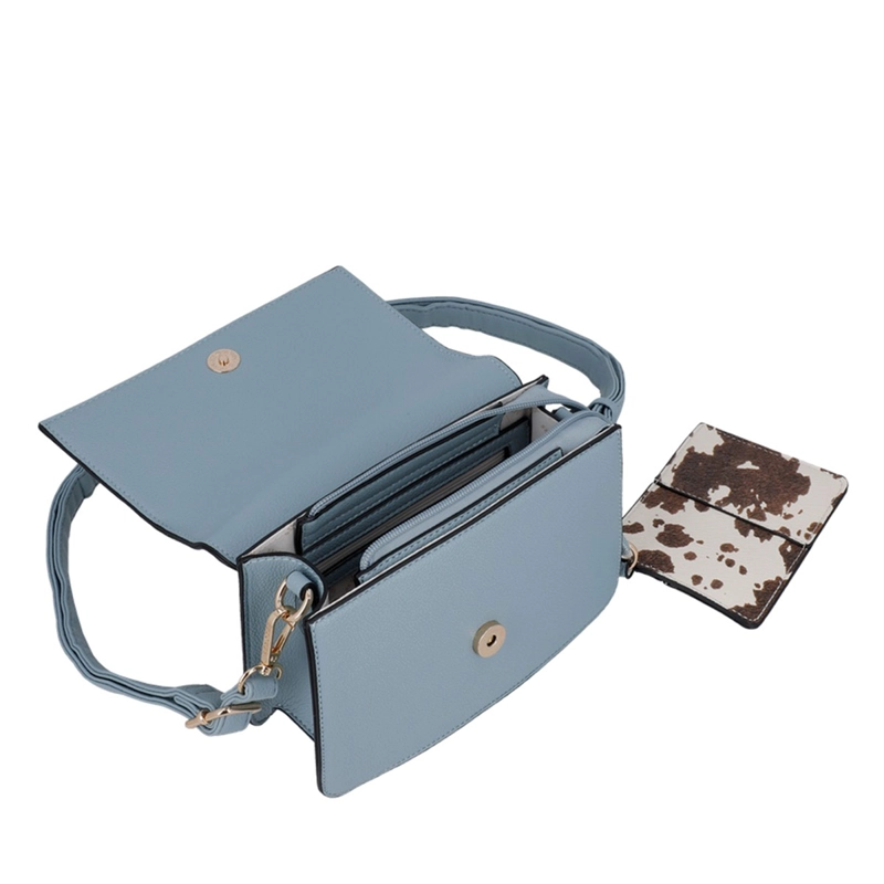 CARTERA BANDOLERA SECRET SERBIA CELESTE  - 4