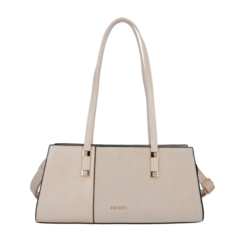 CARTERA DE MANO SECRET ZAGREB BEIGE  - 1