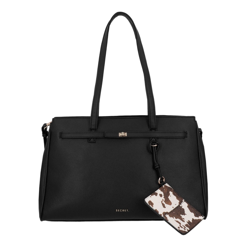 CARTERA DE MUJER PORTA LAPTOP 16" SECRET SERBIA NEGRO  - 1