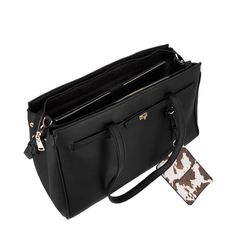 CARTERA DE MUJER PORTA LAPTOP 16" SECRET SERBIA NEGRO  - 4