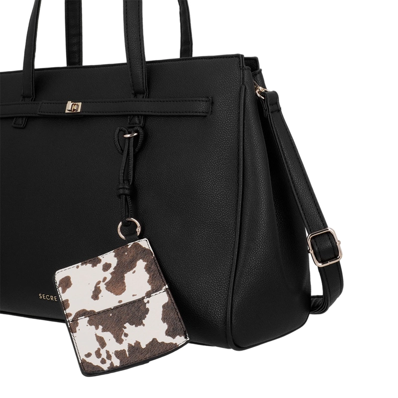 CARTERA DE MUJER PORTA LAPTOP 16" SECRET SERBIA NEGRO  - 5