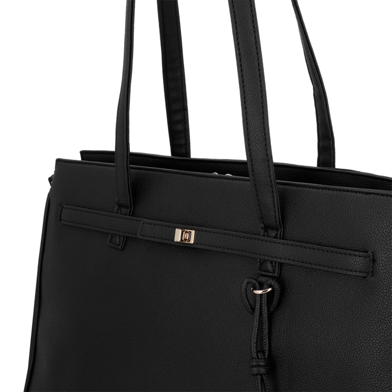CARTERA DE MUJER PORTA LAPTOP 16" SECRET SERBIA NEGRO  - 6