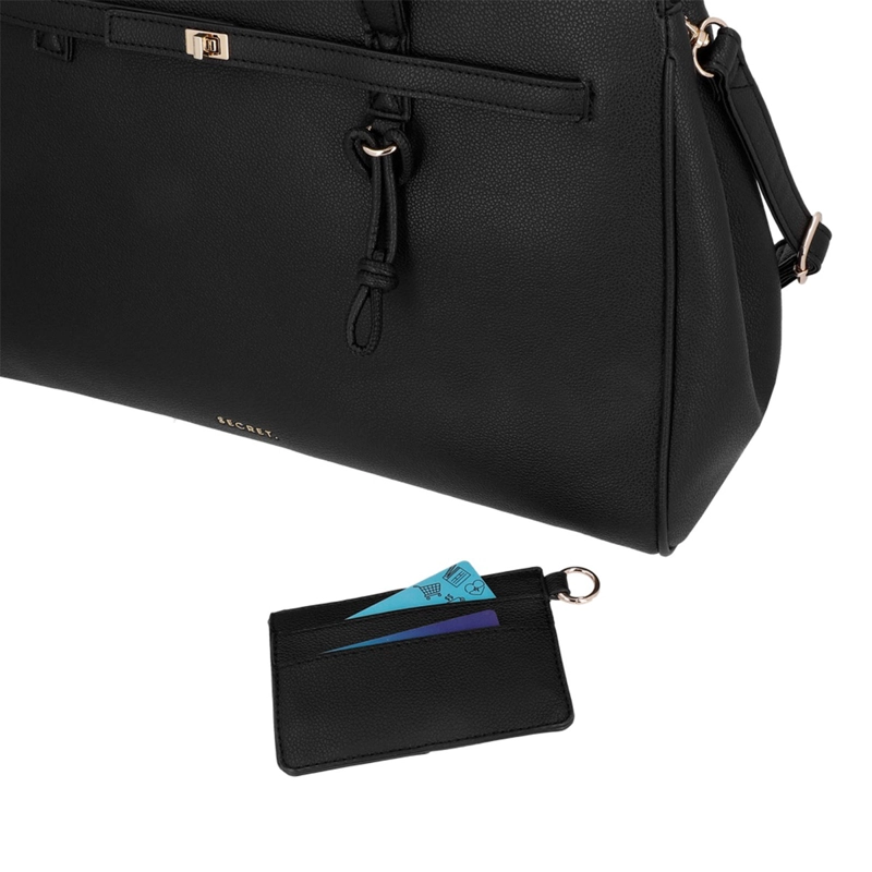 CARTERA DE MUJER PORTA LAPTOP 16" SECRET SERBIA NEGRO  - 7