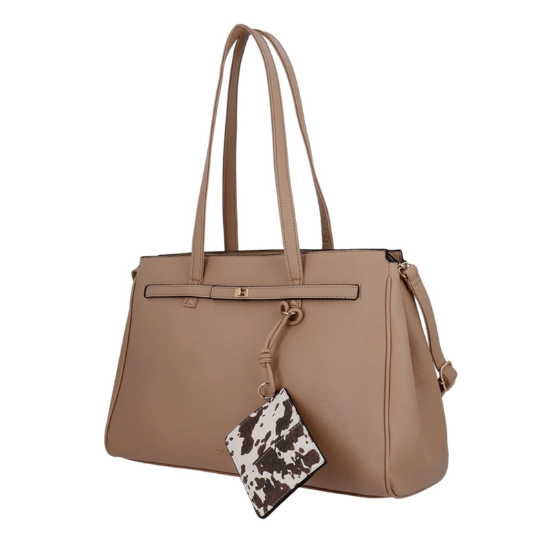 CARTERA DE MUJER PORTA LAPTOP 16" SECRET SERBIA CAFÉ  - 2