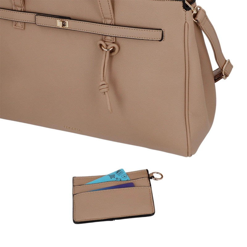 CARTERA DE MUJER PORTA LAPTOP 16" SECRET SERBIA CAFÉ  - 7