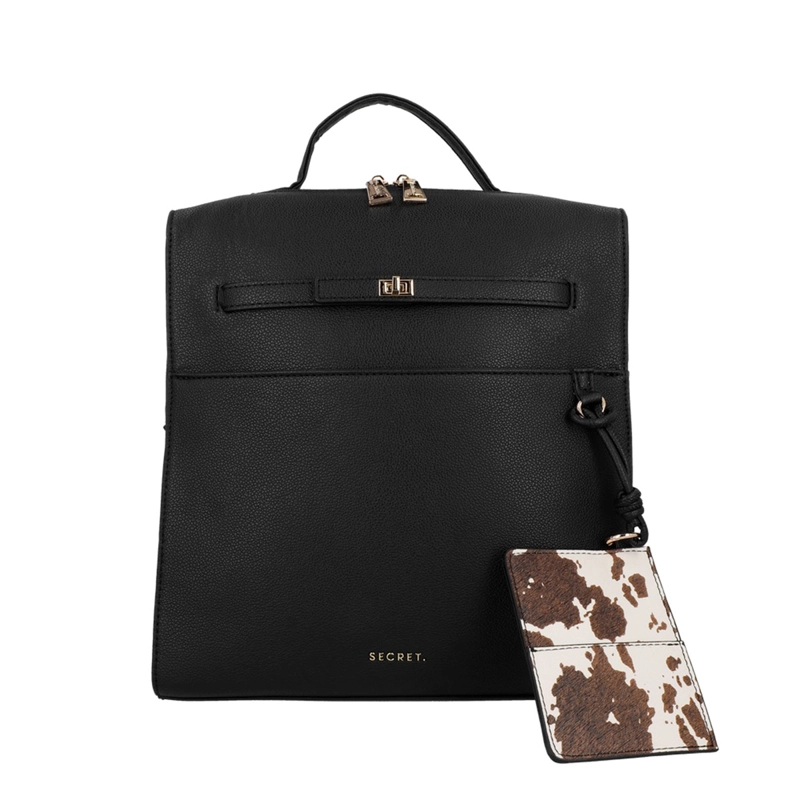 MOCHILA DE MUJER SECRET SERBIA NEGRO  - 1