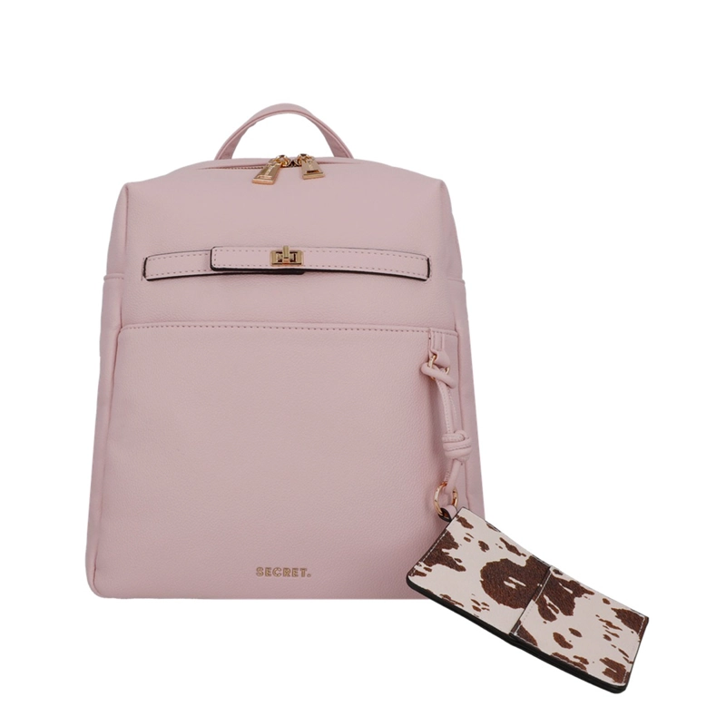 MOCHILA DE MUJER SECRET SERBIA ROSADO  - 1