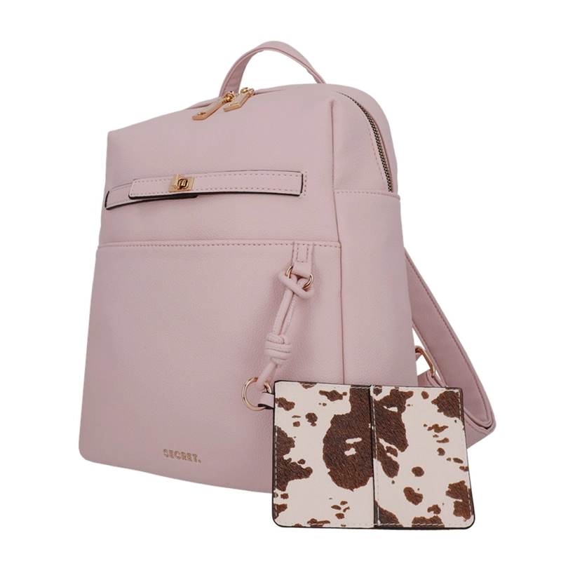 MOCHILA DE MUJER SECRET SERBIA ROSADO  - 2