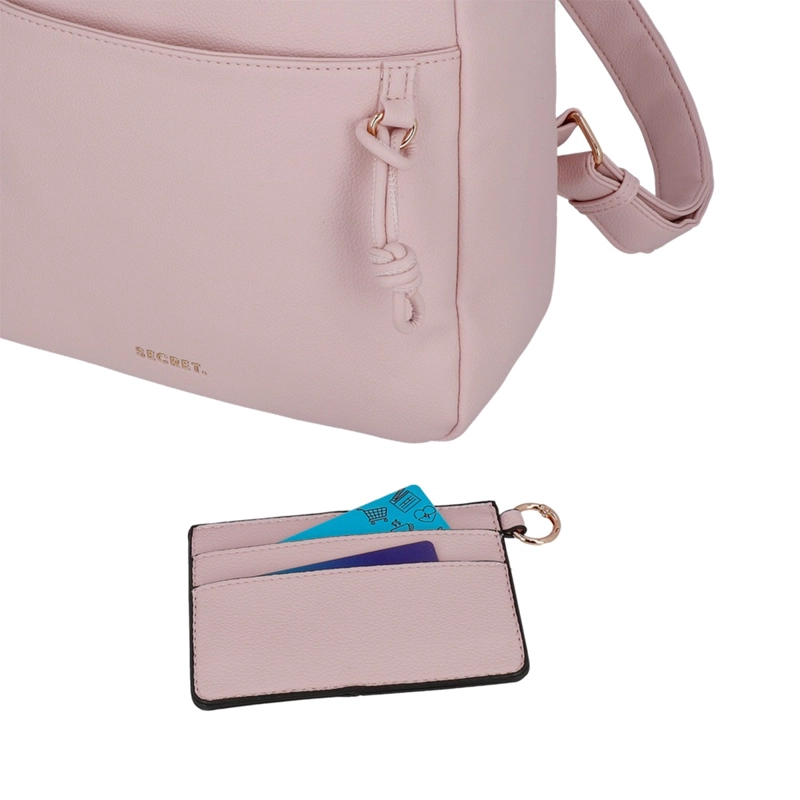 MOCHILA DE MUJER SECRET SERBIA ROSADO  - 6