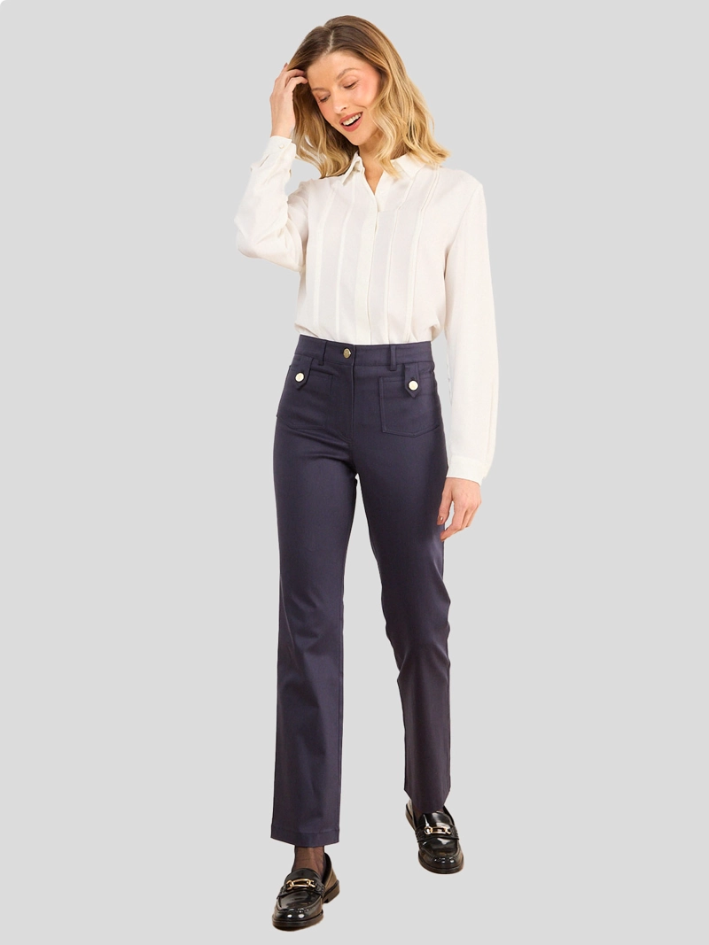 PANTALÓN MUJER MA GRIFFE RECTO GABARDINA - 1