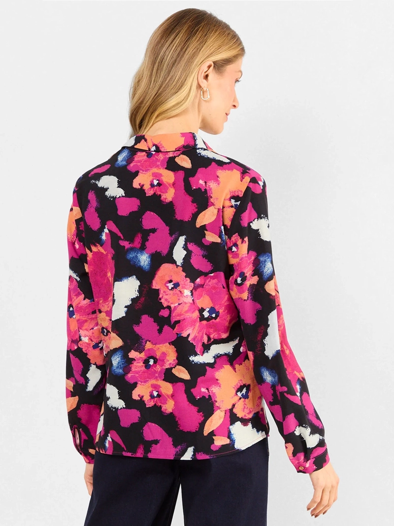 BLUSA MUJER MAGRIFFE MANGA LARGA CAMISERA ESTAMPADA - 2
