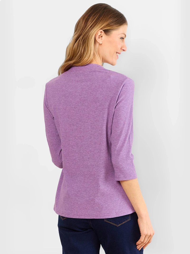 POLERA MUJER MA GRIFFE MANGAS 3/4 LISA ESCOTE EN V - 2