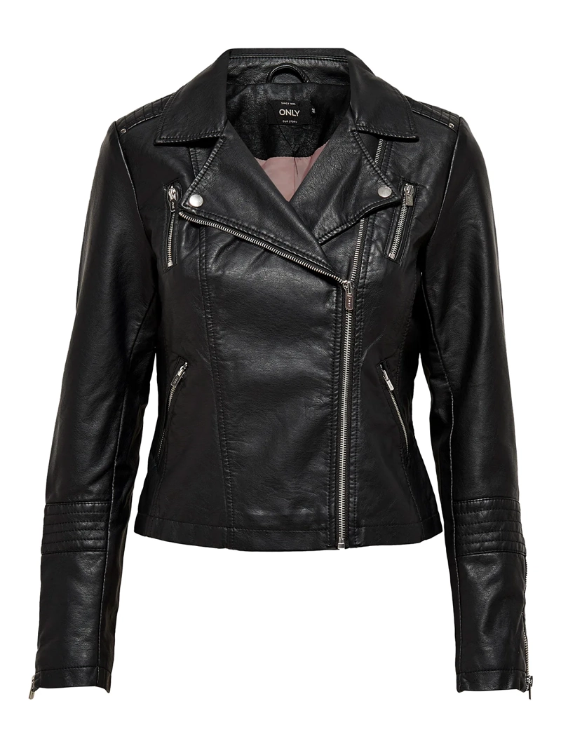 CHAQUETA MUJER ONLY BIKER EFECTO CUERO - 6