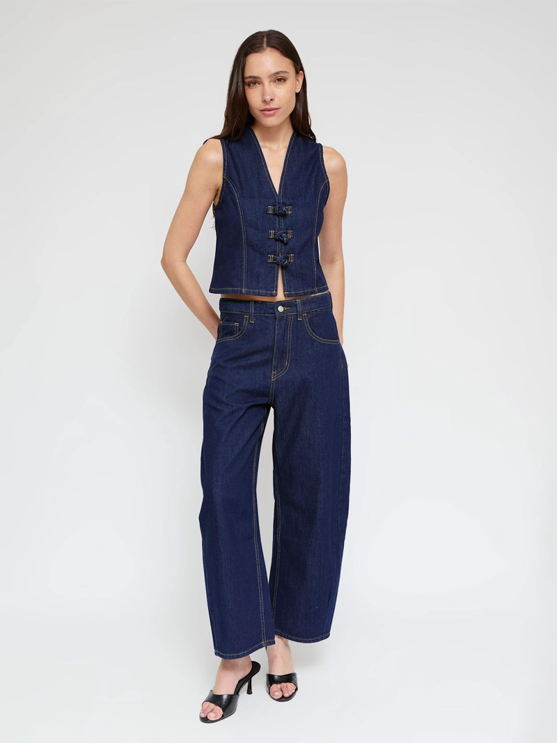 BLUSA MUJER MARQUIS ALGODÓN DENIM - 5