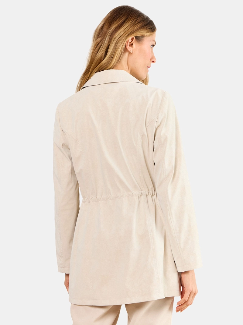 TRENCH MUJER MA GRIFFE IMPERMEABLE LAZO CINTURA BOLSILLOS BROCHE - 2