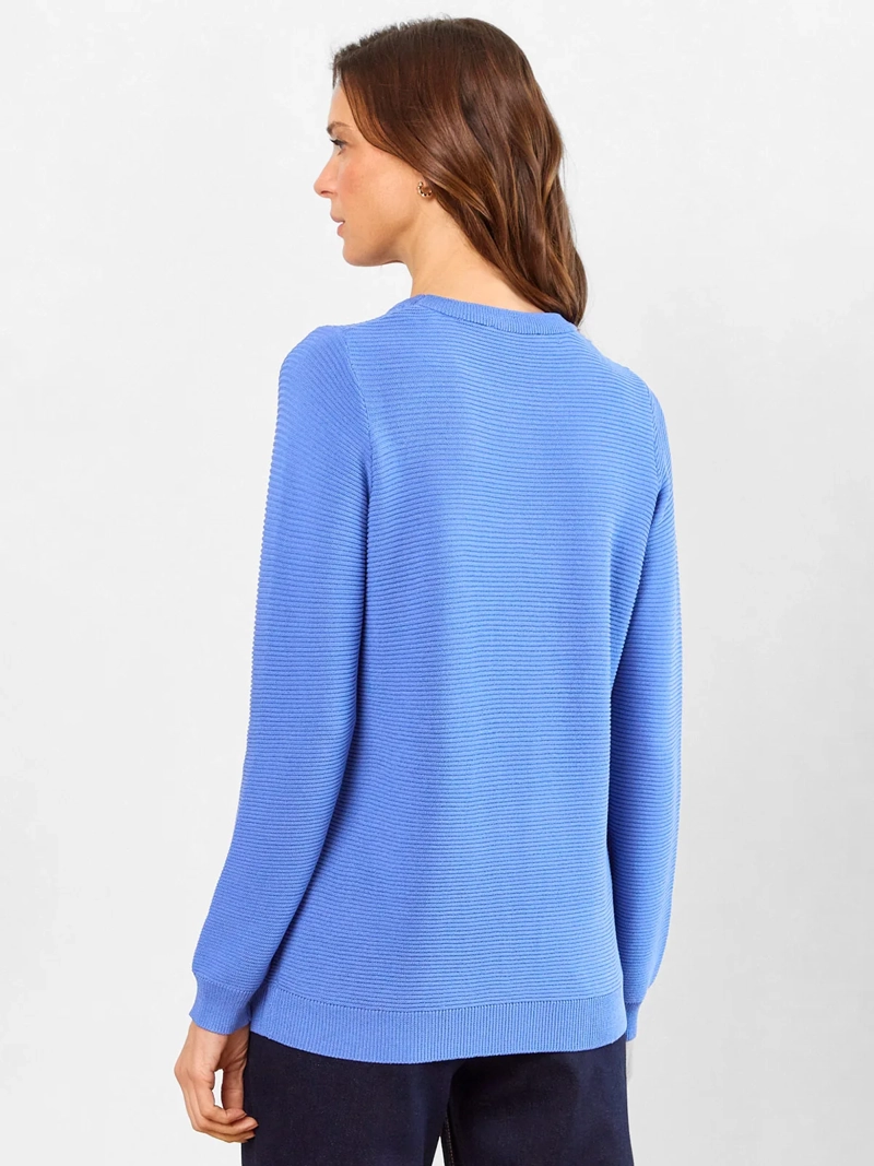 SWEATER MUJER MAGRIFFE CERRADO ESCOTE REDONDO CON DISEÑO EN CUERPO - 2