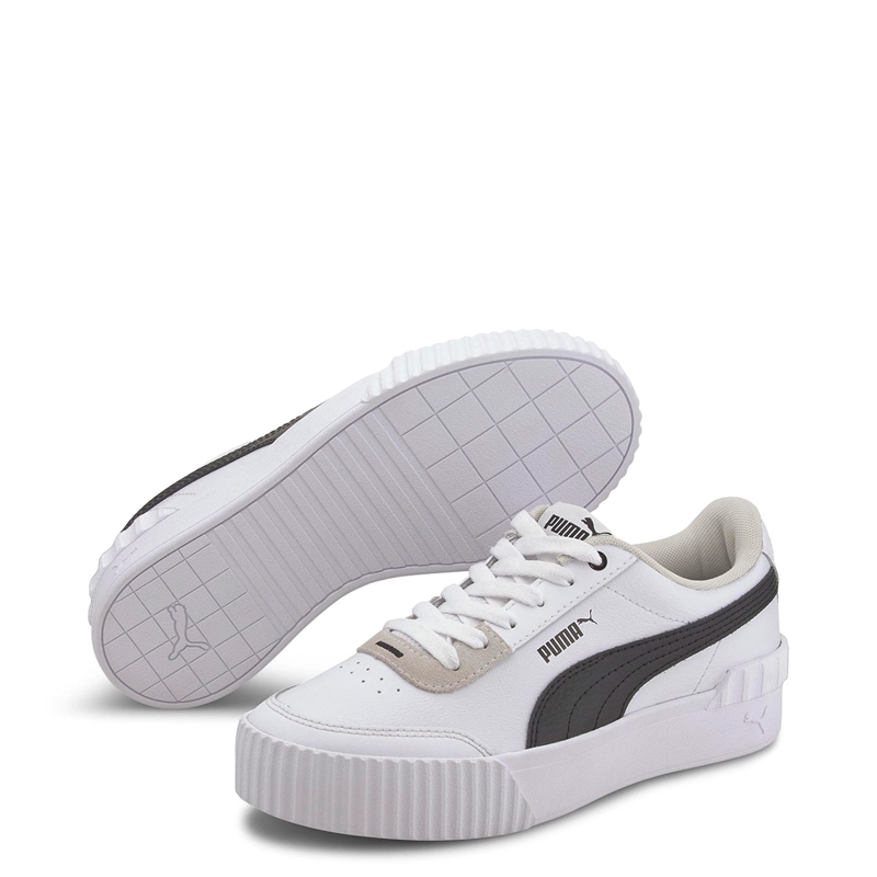 ZAPATILLAS MUJER PUMA URBANAS BLANCO CARINA LIFT CUERO - 3