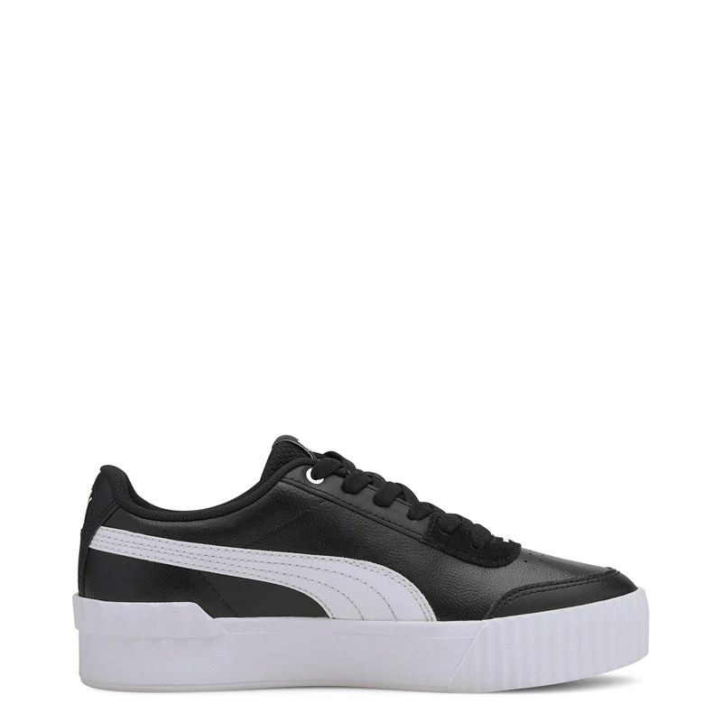 ZAPATILLAS MUJER PUMA URBANAS NEGRO CARINA LIFT CUERO - 2