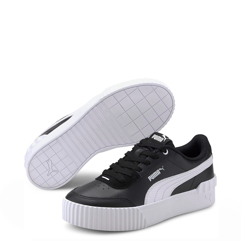 ZAPATILLAS MUJER PUMA URBANAS NEGRO CARINA LIFT CUERO - 3