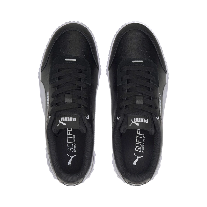 ZAPATILLAS MUJER PUMA URBANAS NEGRO CARINA LIFT CUERO - 4
