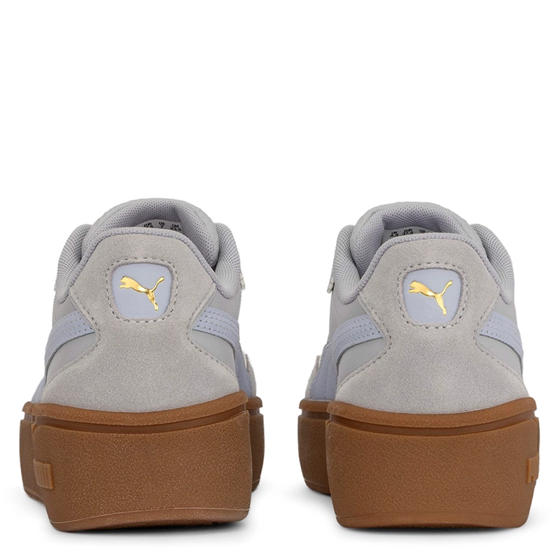 ZAPATILLAS MUJER PUMA CASUALES GRIS PUMA CLUB II ERA PLATFORM LUX CUERO - 5