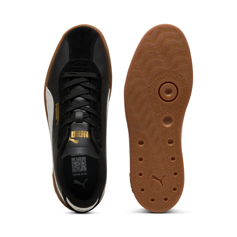 ZAPATILLAS MUJER PUMA URBANAS NEGRO PUMA CLUB II SD CUERO - 4