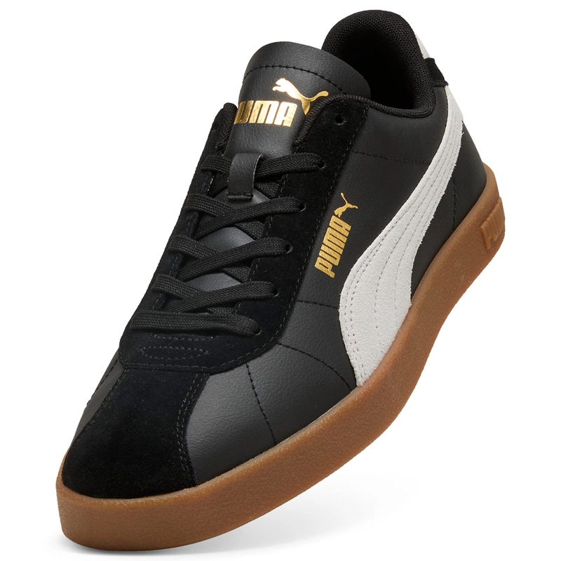 ZAPATILLAS MUJER PUMA URBANAS NEGRO PUMA CLUB II SD CUERO - 5