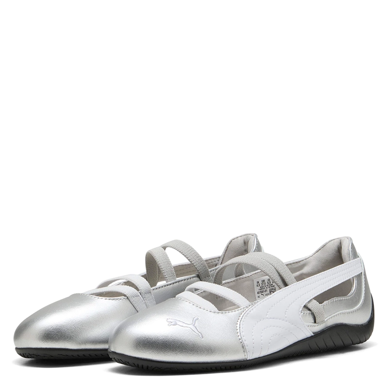 ZAPATILLAS MUJER PUMA CASUALES PLATA SPEEDCAT BALLET METALLIC CUERO - 2
