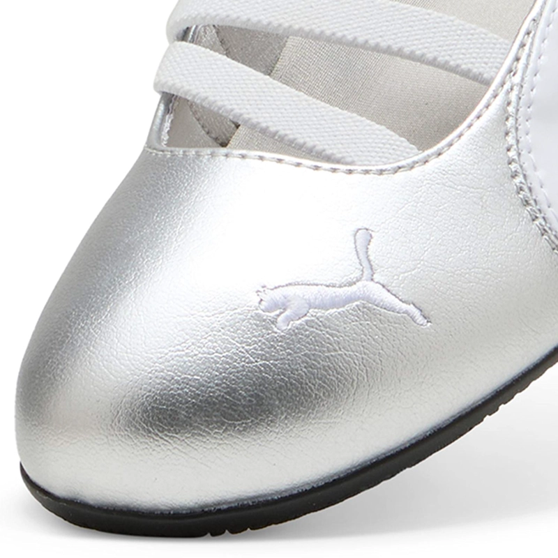 ZAPATILLAS MUJER PUMA CASUALES PLATA SPEEDCAT BALLET METALLIC CUERO - 5