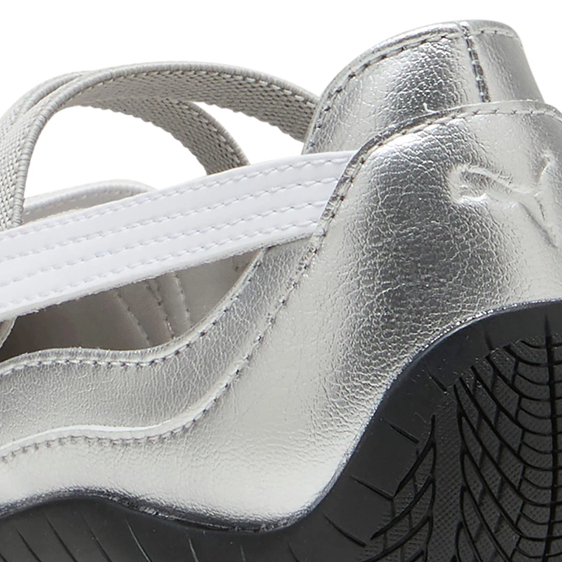 ZAPATILLAS MUJER PUMA CASUALES PLATA SPEEDCAT BALLET METALLIC CUERO - 6